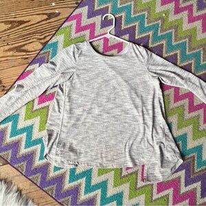 Gray Long Sleeve Top